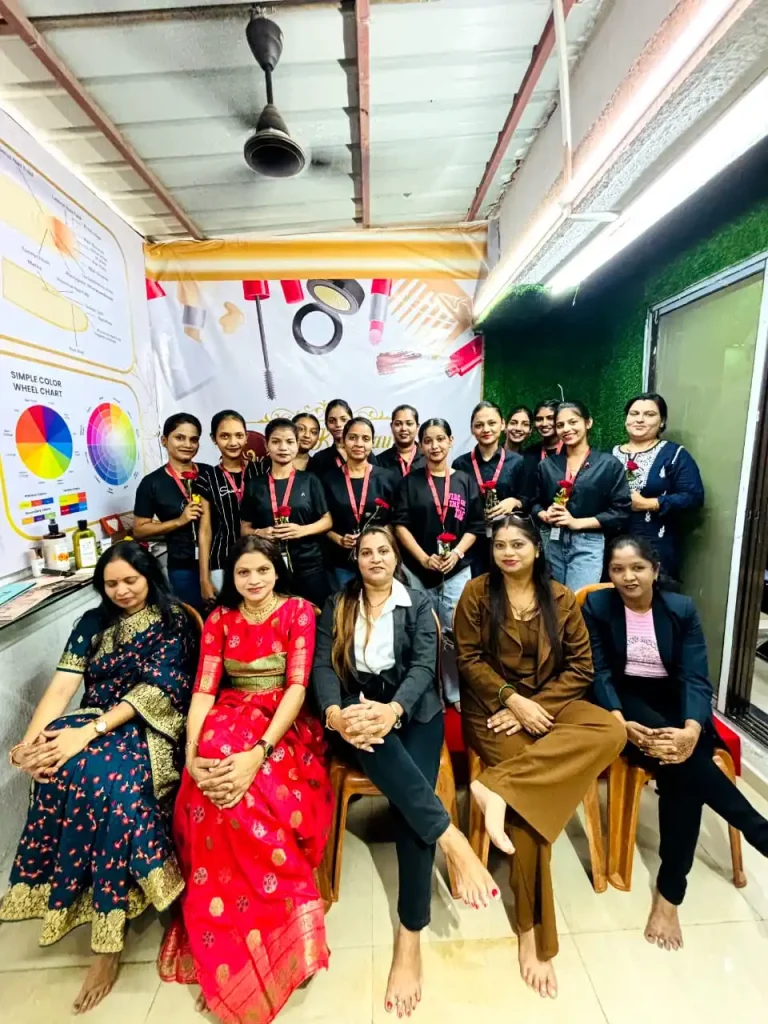 Mauli Foundation - MK Academy first Makeup Batch.
