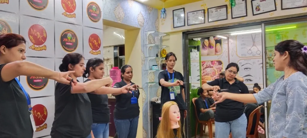 Haircut Teaching By Kanchan Ma'am at Mauli Foundation - MK Academy